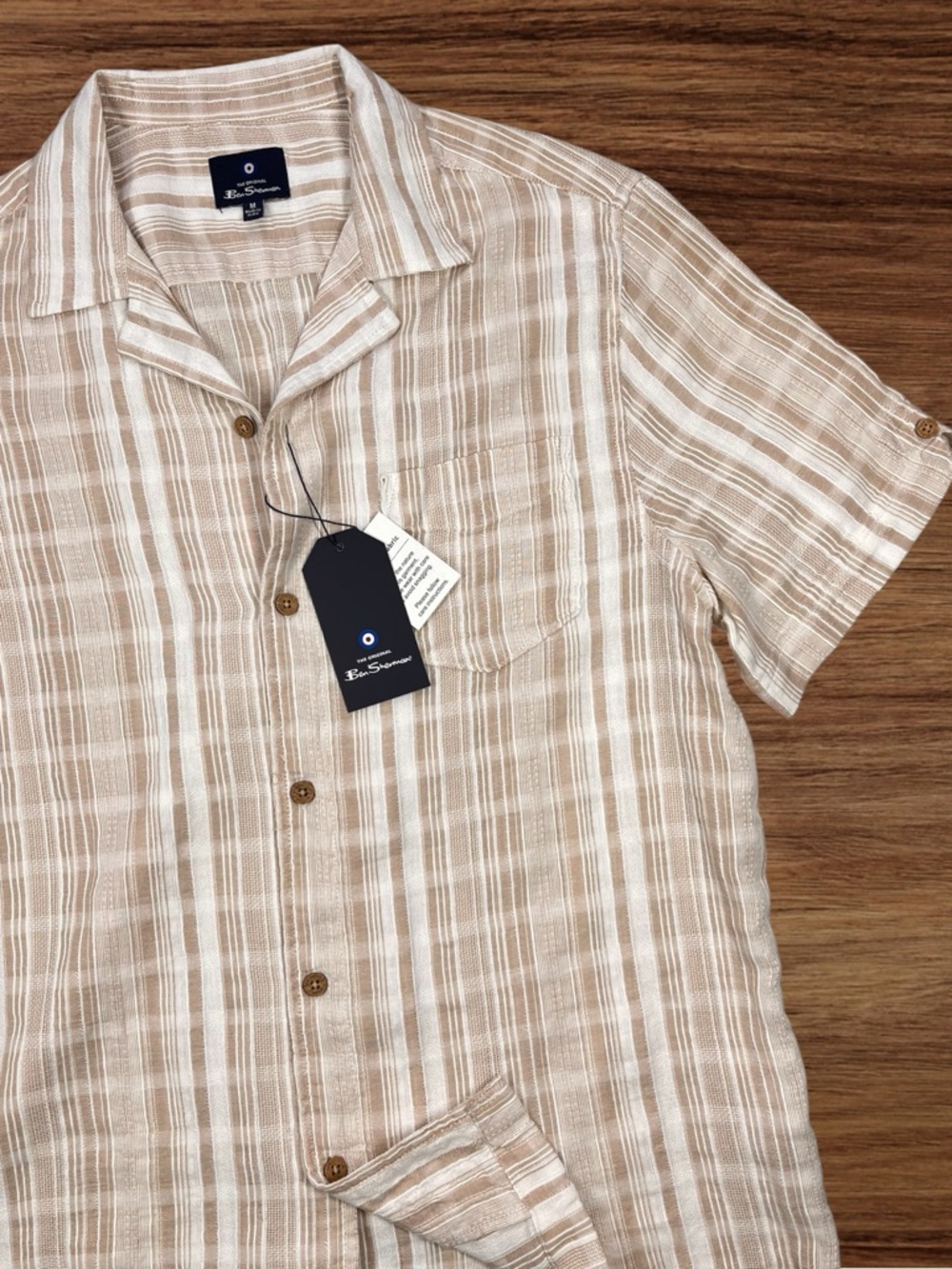 Ben Sherman Men’s S/S Casual Button Down Shirt. Size Medium - Picture 2 of 10